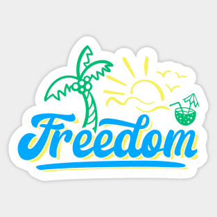 Freedom Summertime Bliss Sticker